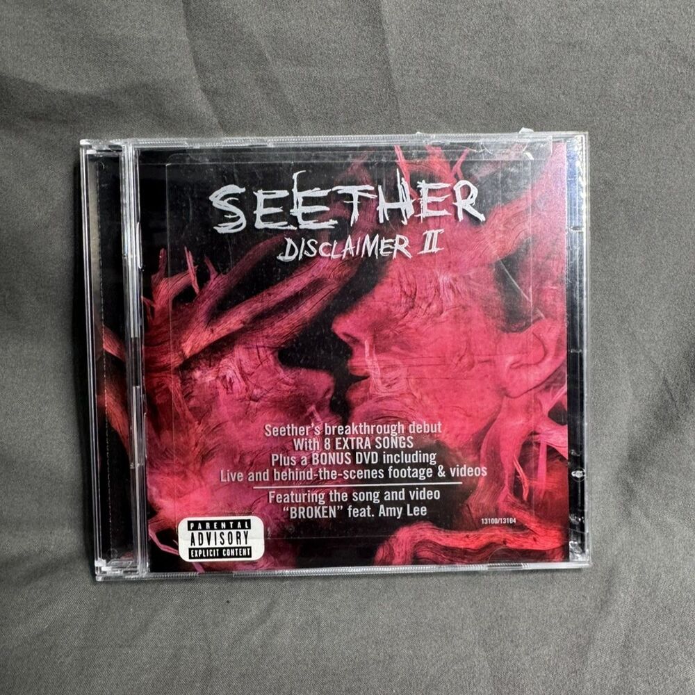 Disclaimer II by Seether (CD 2004 Bonus DVD 2-Disc Set) Amy Lee OOP Disclaimer 2